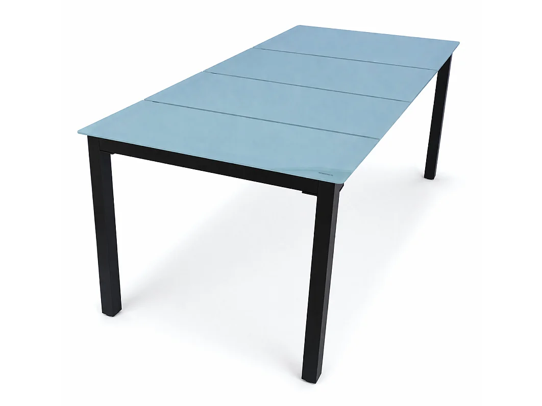 Table de jardin en verre alu Balcon Table 189x90