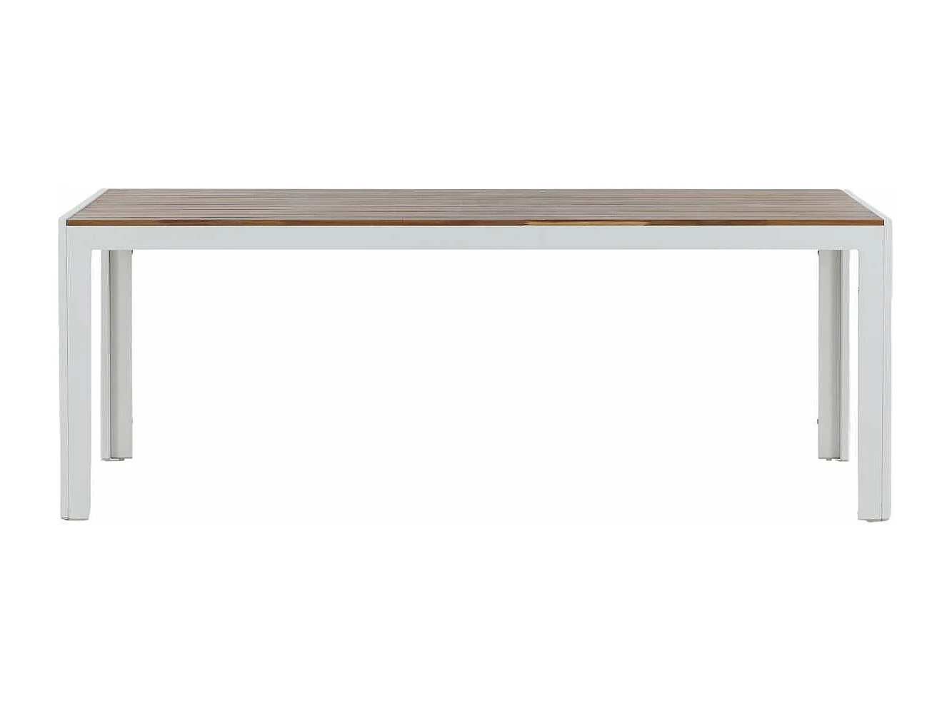 Bois eettafel tuin natuur, wit.