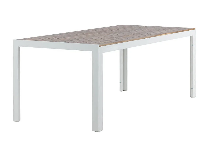 Bois eettafel tuin natuur, wit.