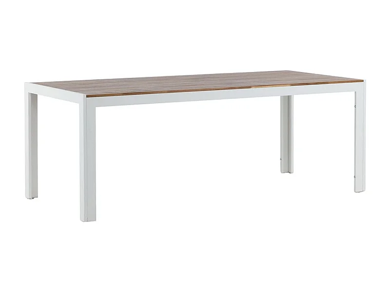 Bois eettafel tuin natuur, wit.