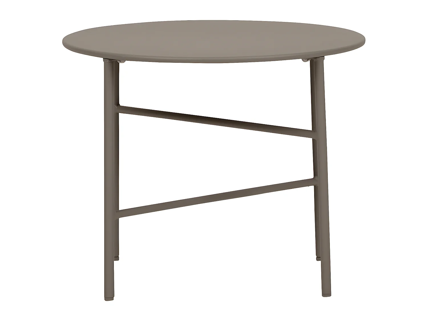 Pesetos table de jardin table d'appoint Ø50cm H40cm noyer décor.