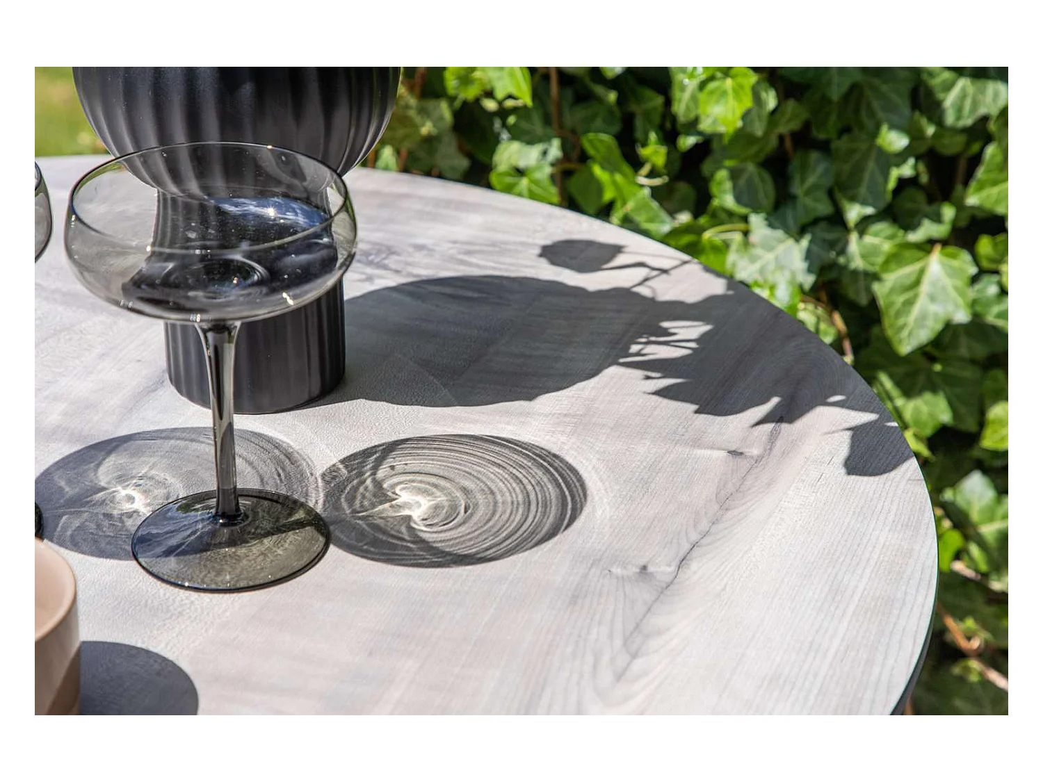 Milano tuin bartafel Ø70cm grijs.