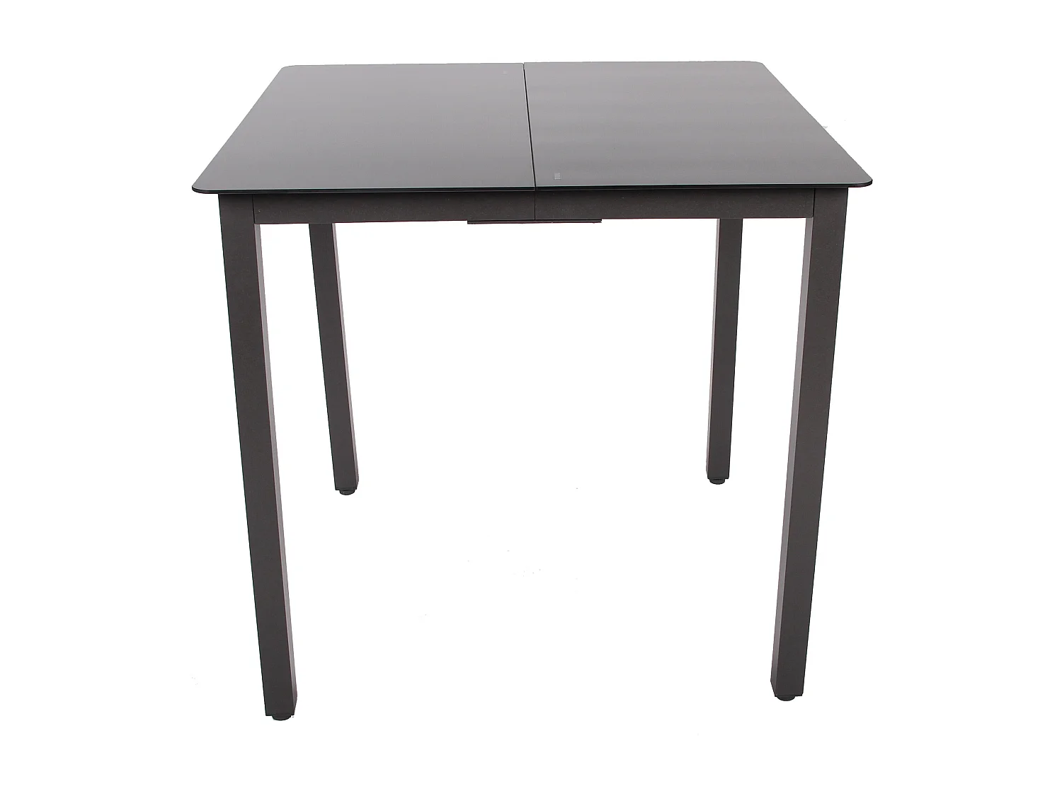 Aluminium Glas Gartentisch Balkontisch 80x80 cm