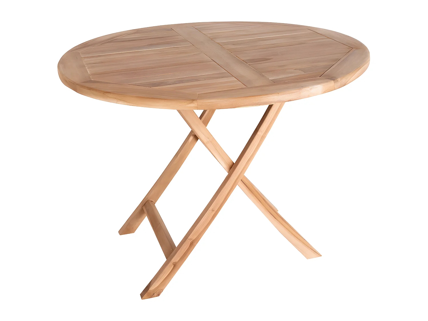 Oline tuintafel Ø100 cm massief teakhout.