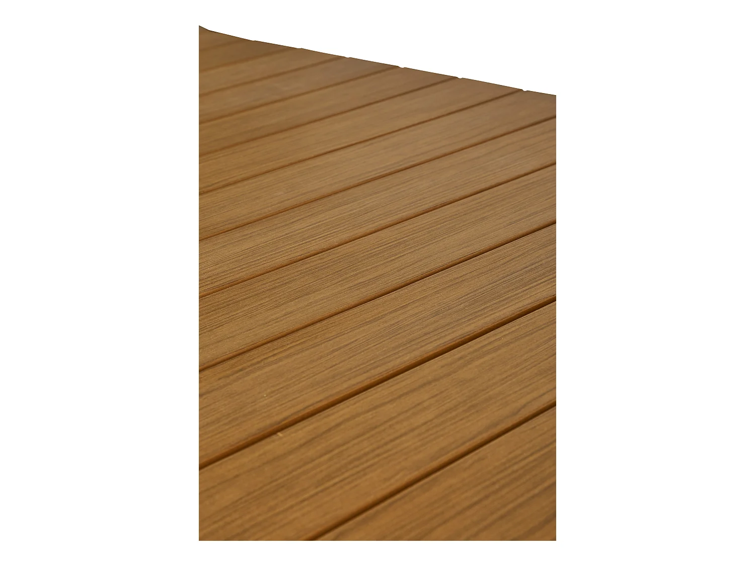 Joan Gartentisch 205-275 x 100 cm, mit Auszug inkl. 1 Platte, schwarz und teak Dekor.