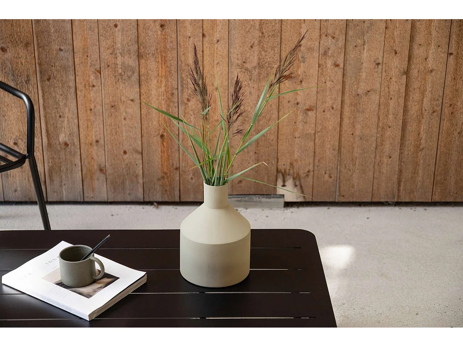 Table Basse de Jardin "Lina" 100cm Noir