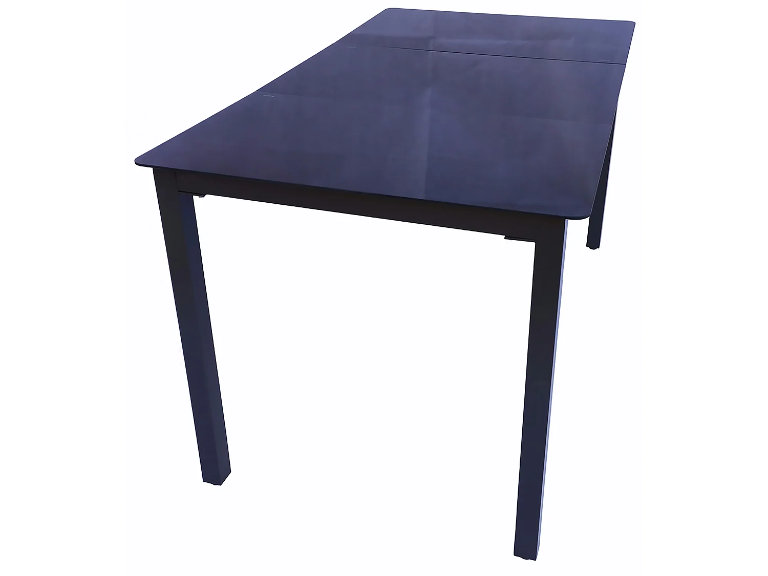 Aluminium Glas Gartentisch Balkontisch 140x80 cm
