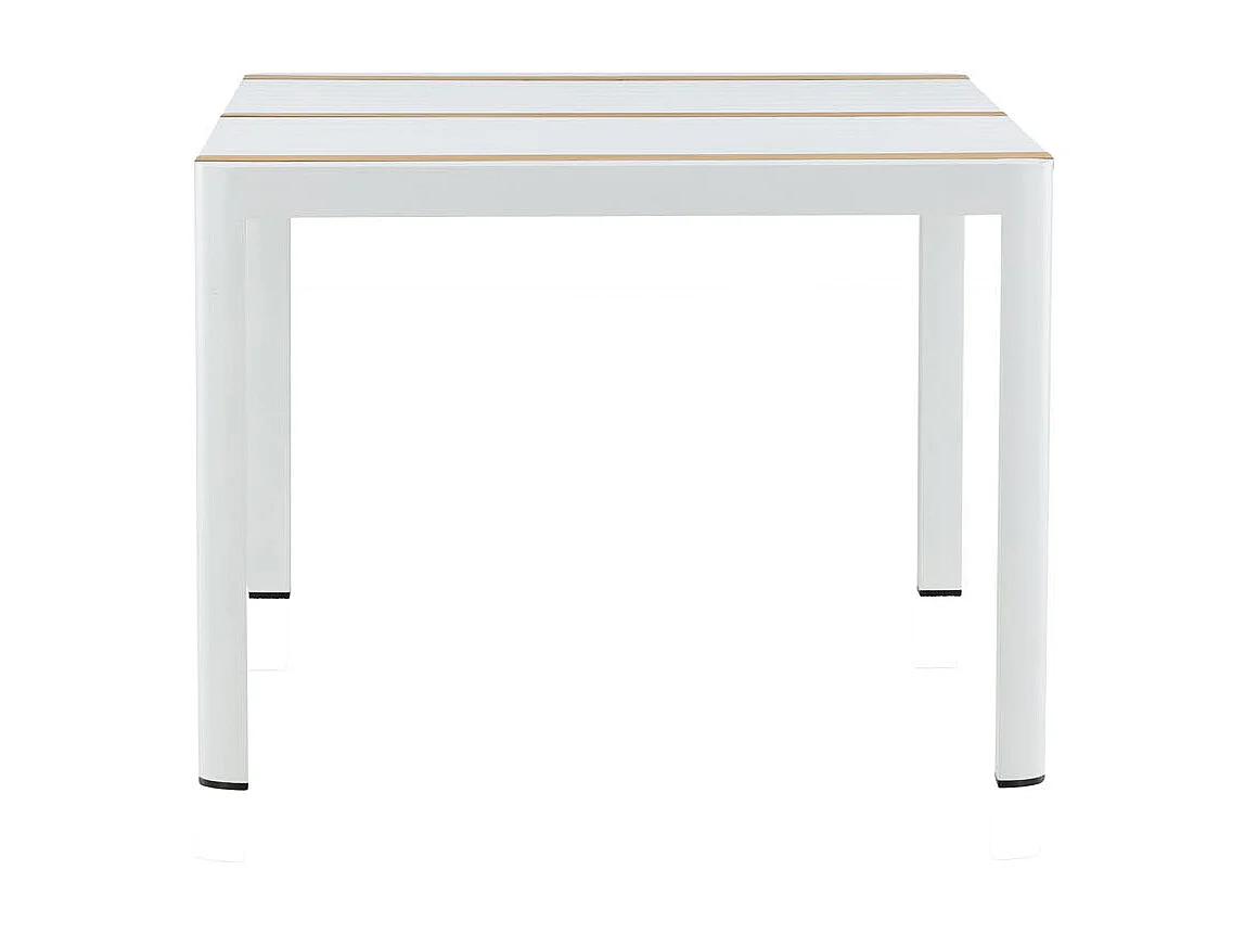 Table de Jardin en Teck "Togo" 150cm Blanc