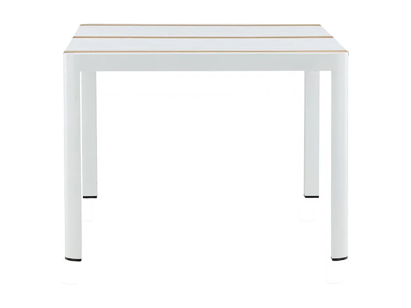 Table de Jardin en Teck "Togo" 150cm Blanc