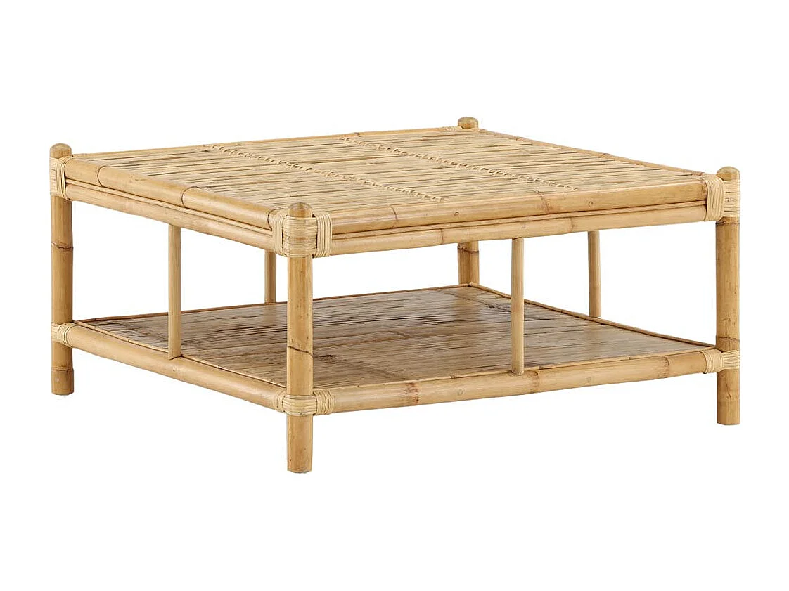 Table Basse de Jardin "Cane" 90cm Naturel