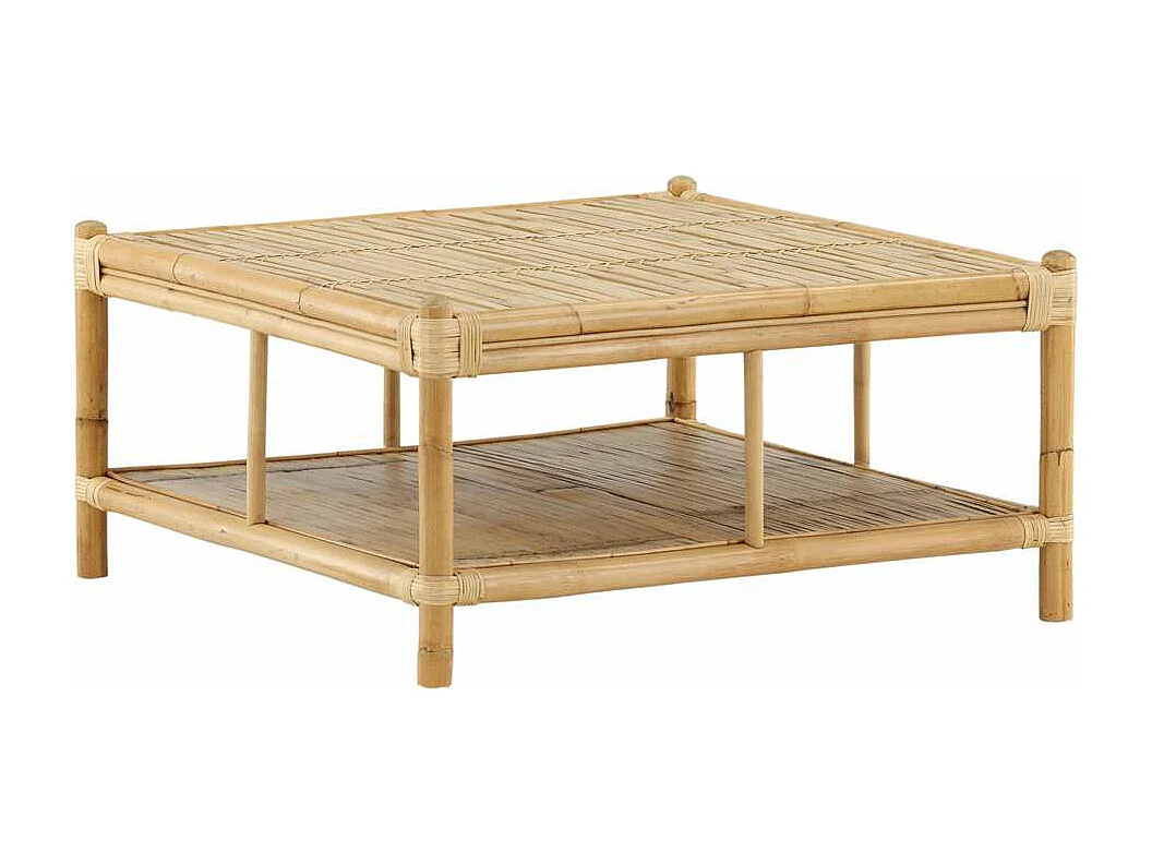Table Basse de Jardin "Cane" 90cm Naturel