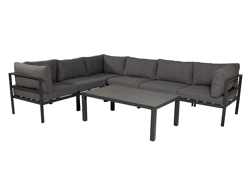 Tavolino Copacabana nero, vetro.