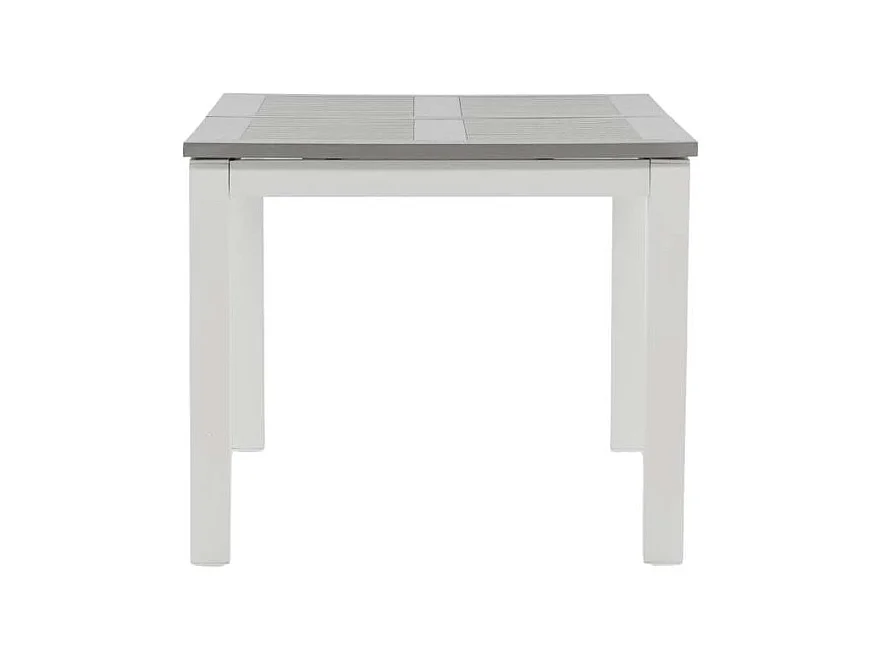 Albany eettafel tuin incl. extra blad 152, 210 cm witgrijs.