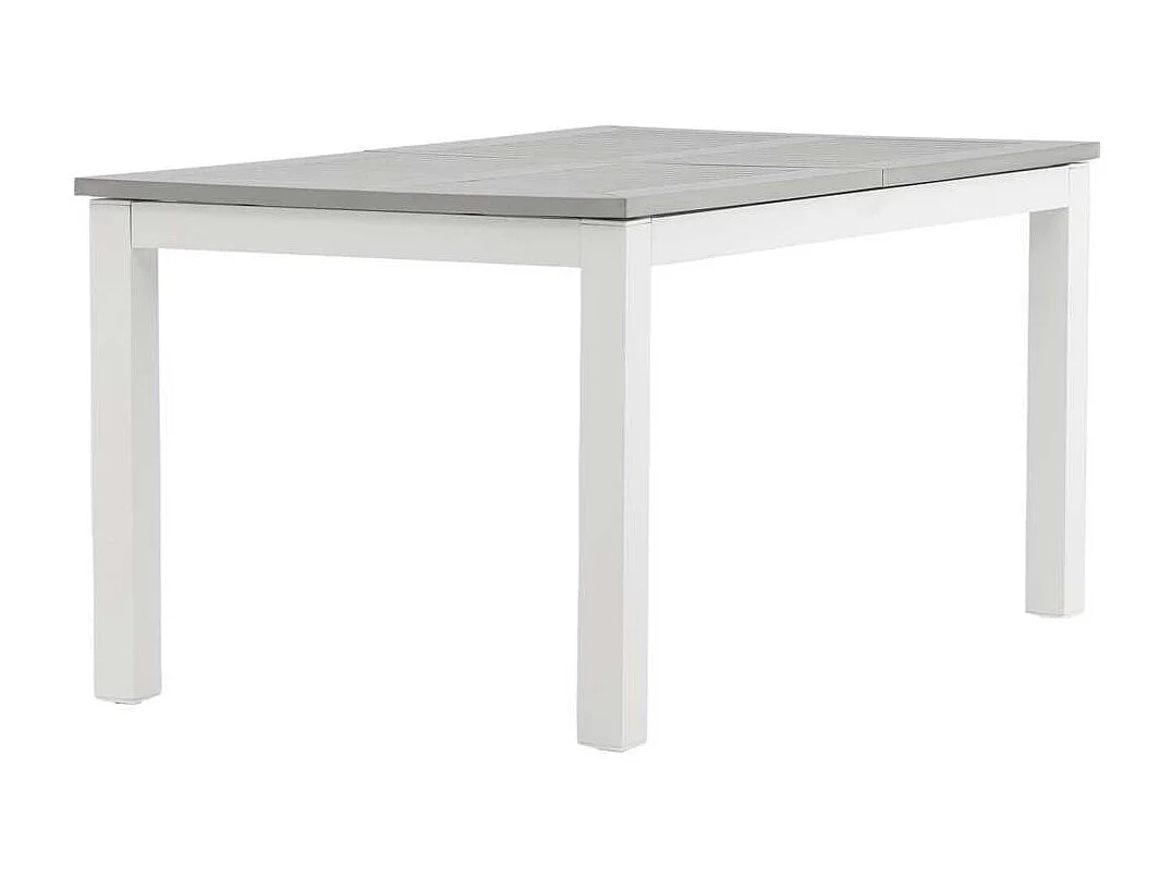Albany eettafel tuin incl. extra blad 152, 210 cm witgrijs.