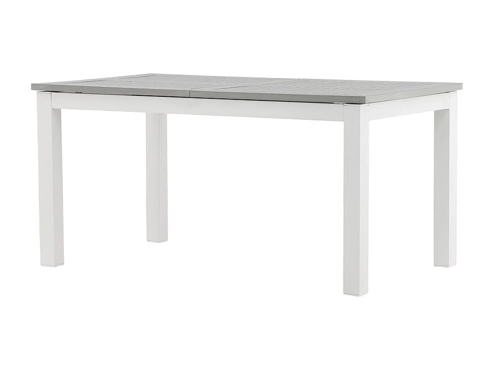 Table de Jardin Extensible "Albany" 152-210cm Blanc & Gris