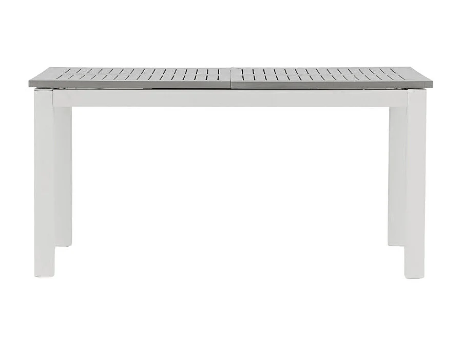 Table de Jardin Extensible "Albany" 152-210cm Blanc & Gris