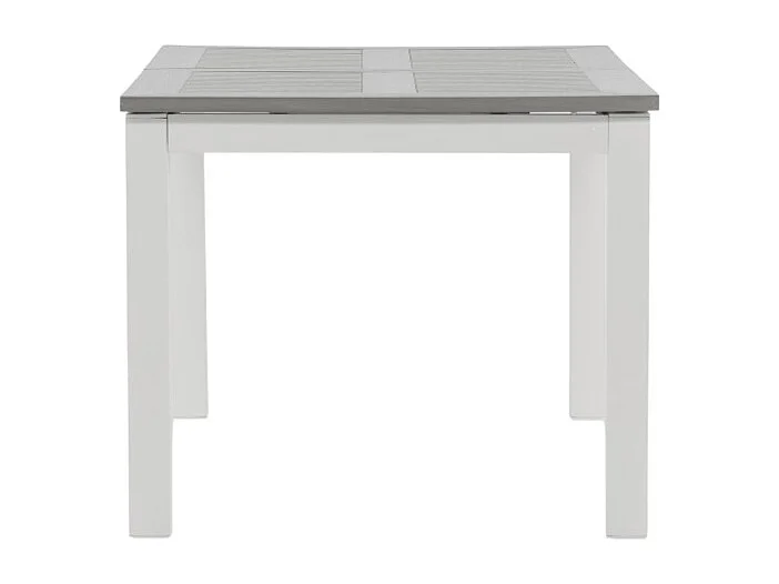 Table de Jardin Extensible "Albany" 152-210cm Blanc & Gris