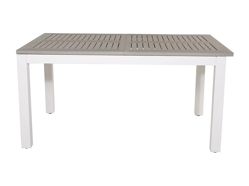 Table de Jardin Extensible "Albany" 152-210cm Blanc & Gris
