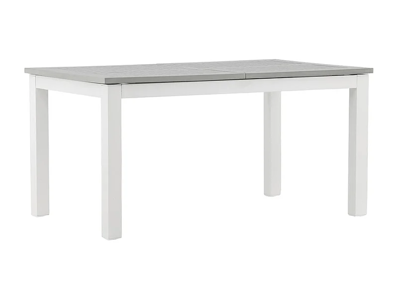 Table de Jardin Extensible "Albany" 152-210cm Blanc & Gris