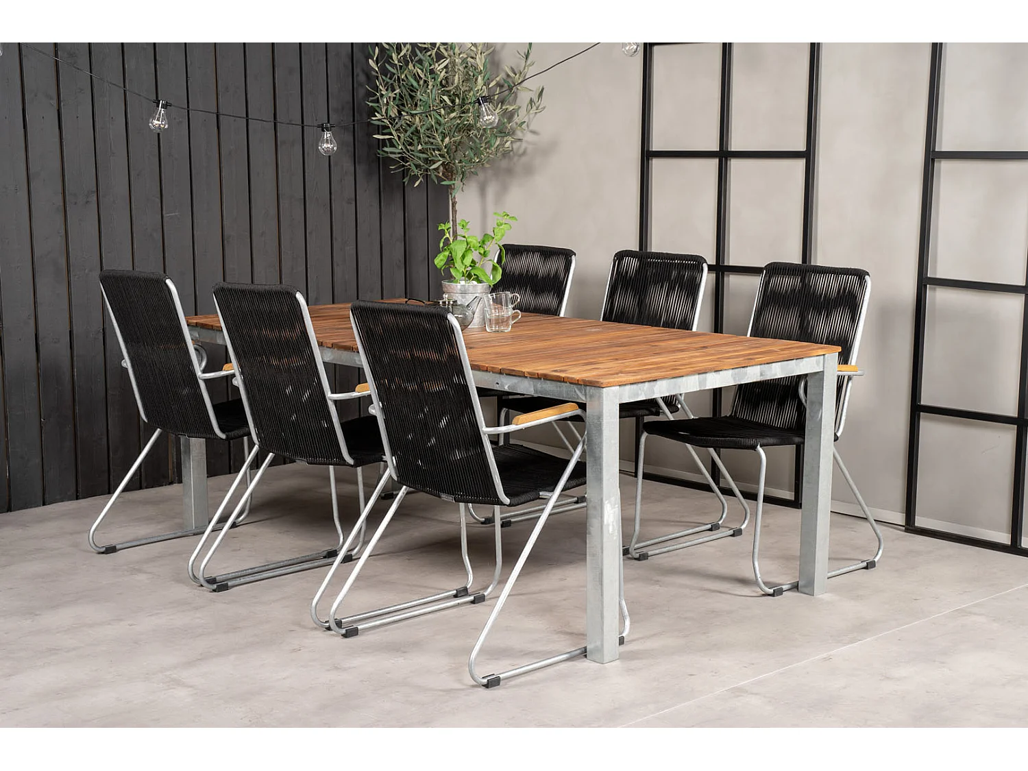 Table de Jardin en Bois "Zenia" 200cm Naturel