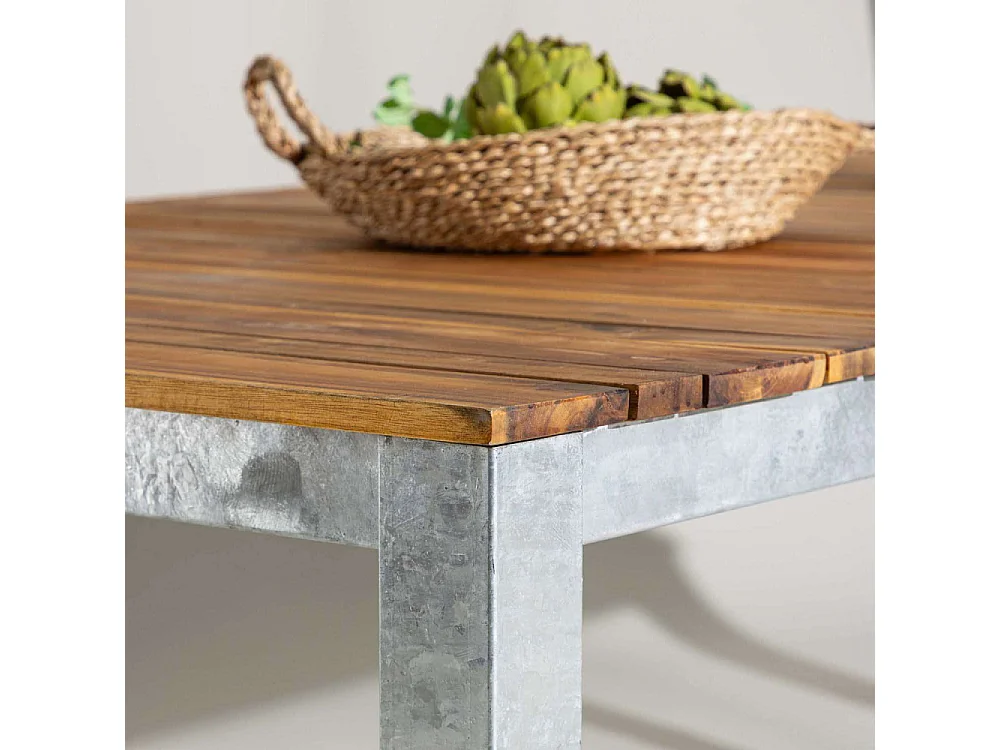 Table de Jardin en Bois "Zenia" 200cm Naturel