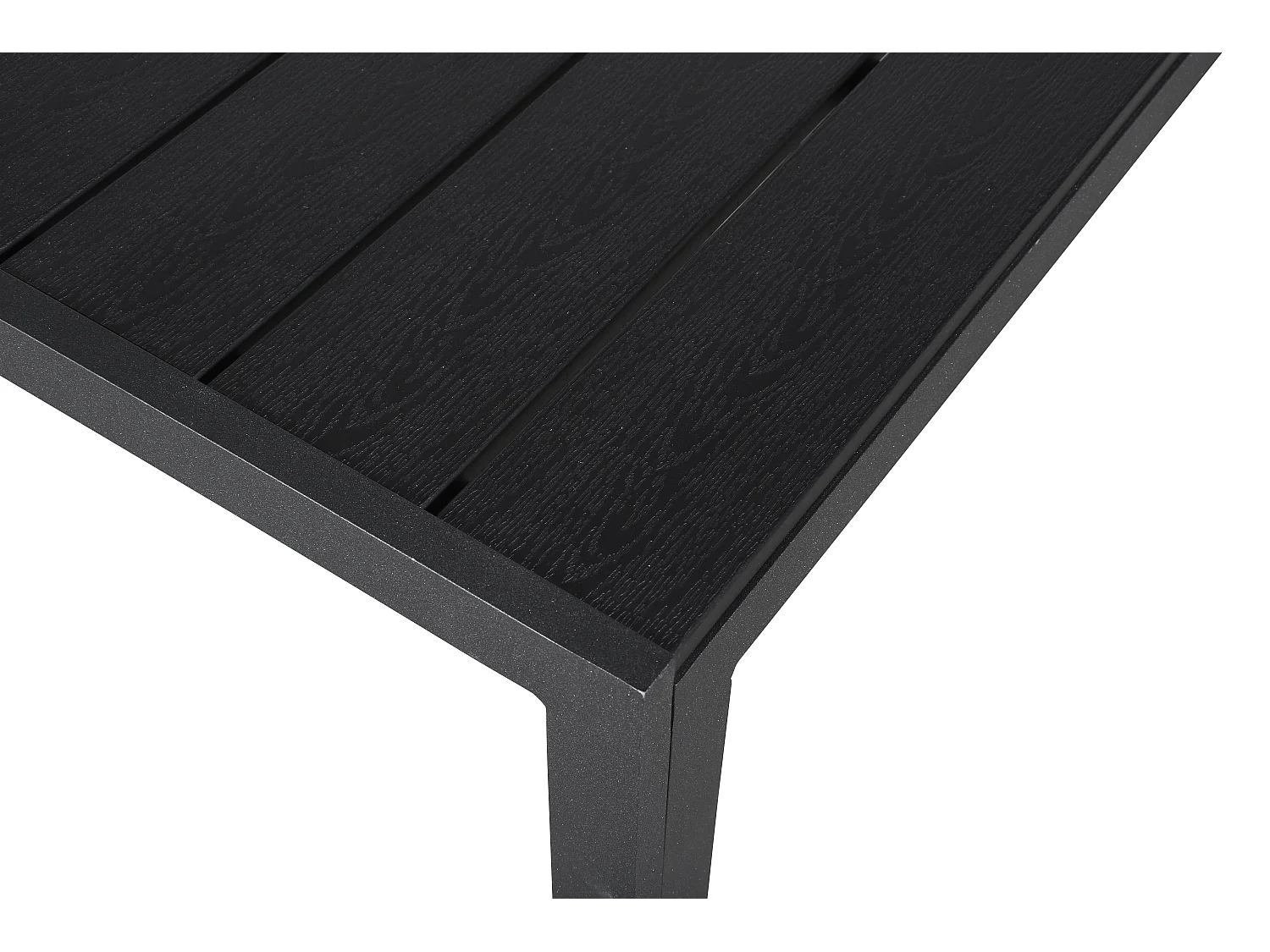 Noma Table de jardin 90 x 90 cm, noir, noir.