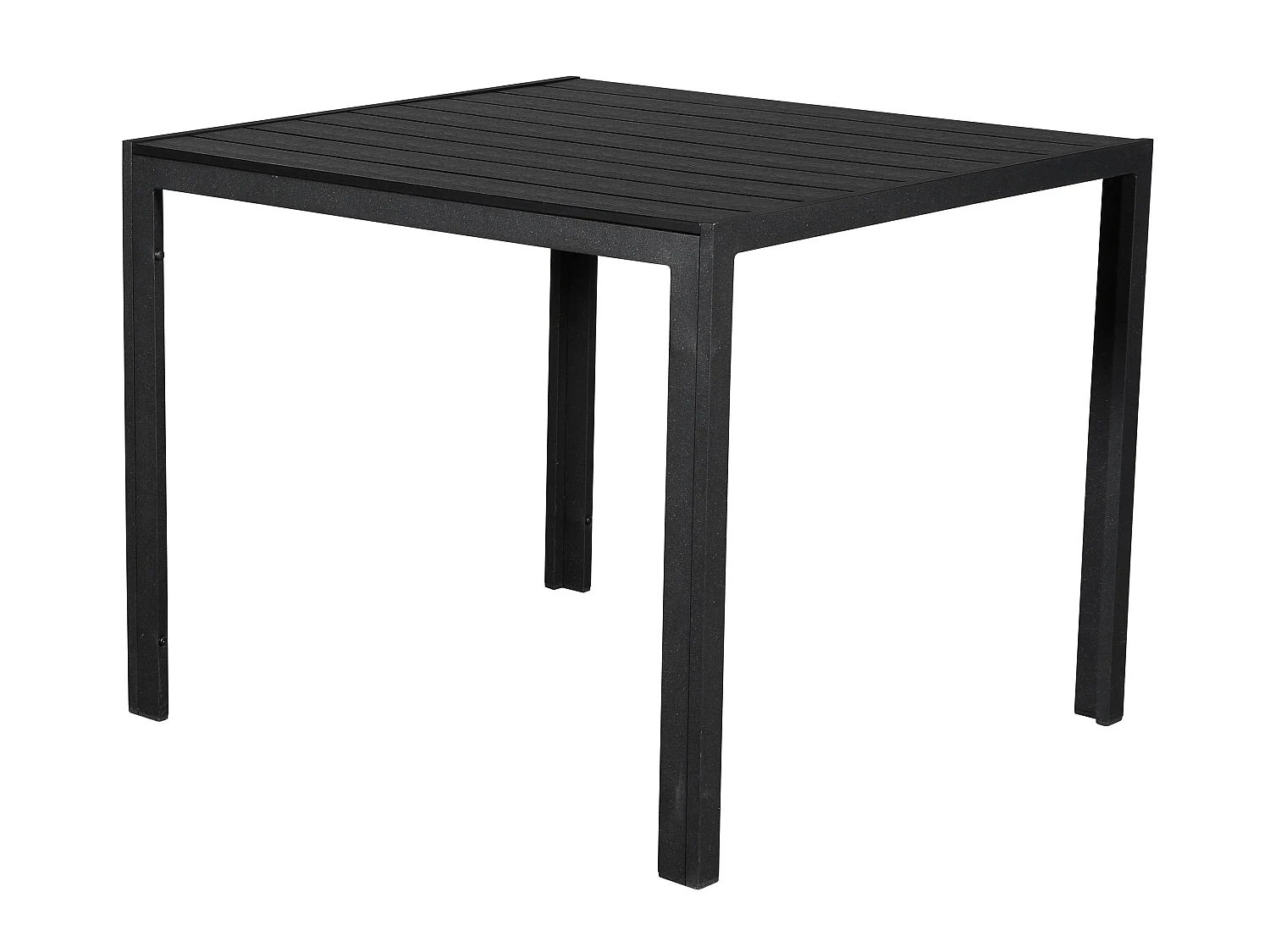 Noma Table de jardin 90 x 90 cm, noir, noir.