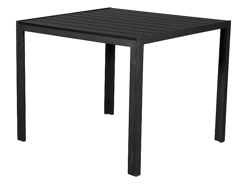 Noma Table de jardin 90 x 90 cm, noir, noir.