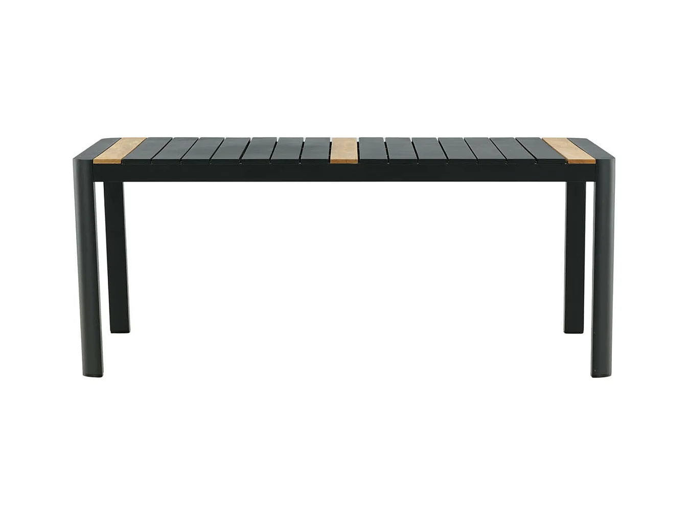 Table de Jardin en Teck "Togo" 200cm Noir