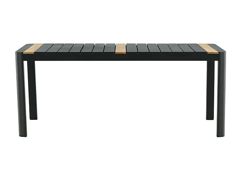 Table de Jardin en Teck "Togo" 200cm Noir