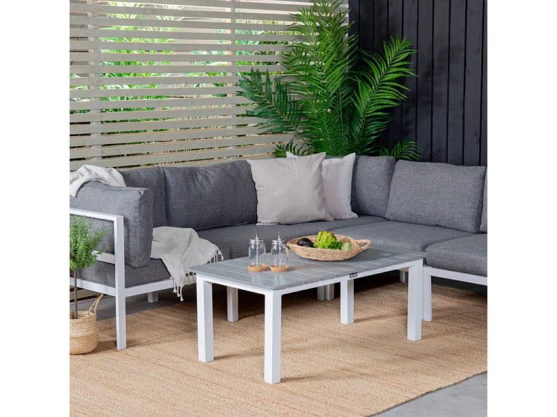 Parma Couchtisch weiß grau.