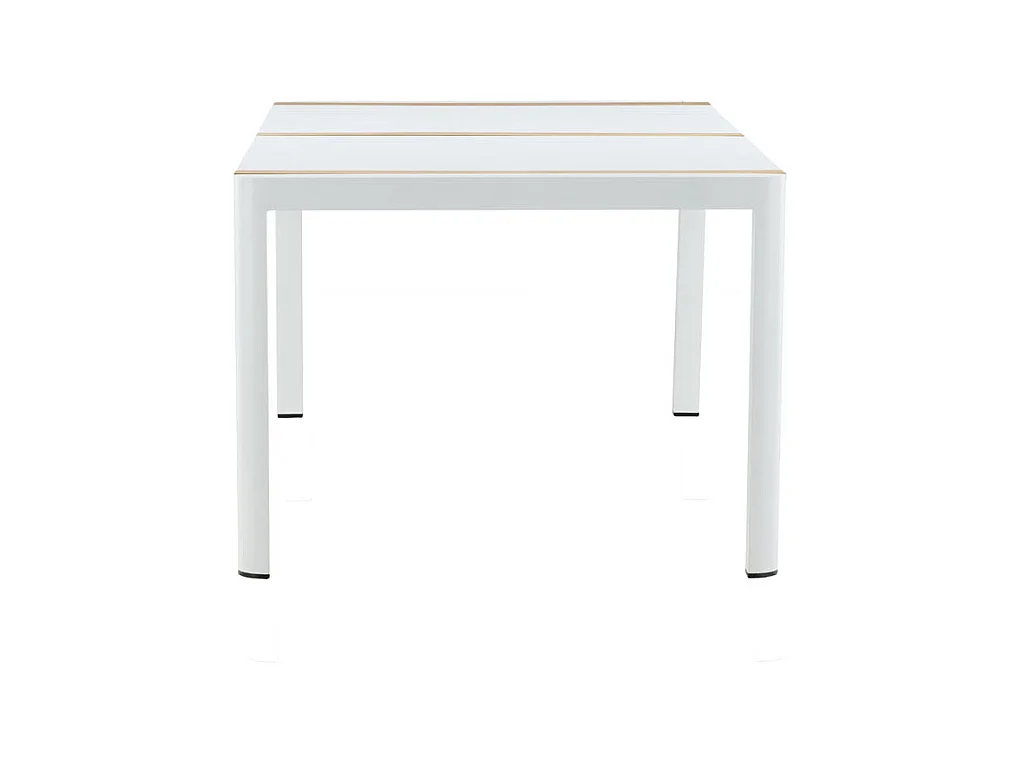 Table de Jardin en Teck "Togo" 200cm Blanc
