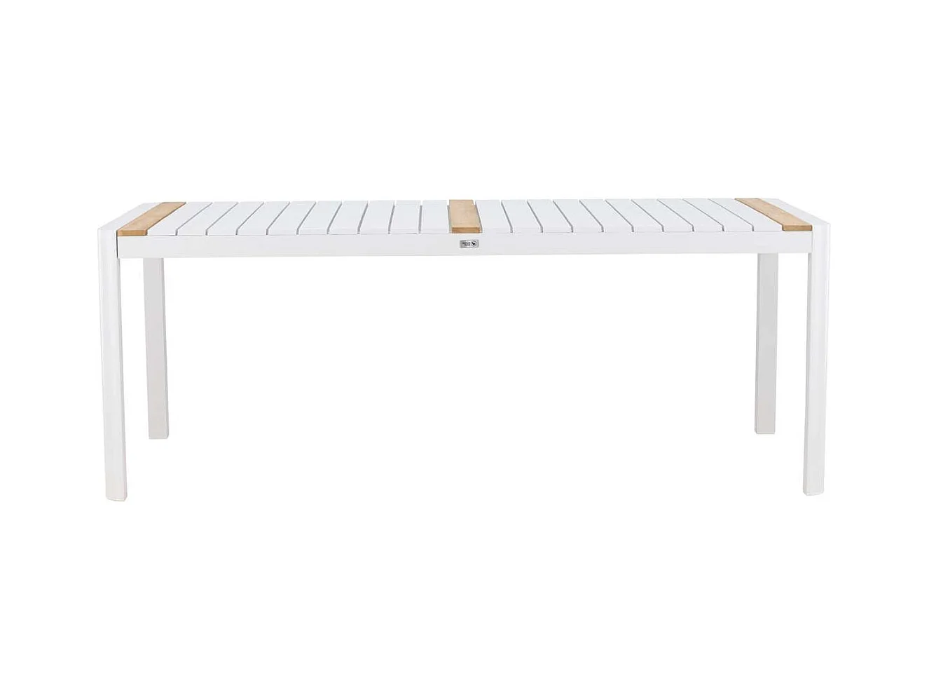Table de Jardin en Teck "Togo" 200cm Blanc