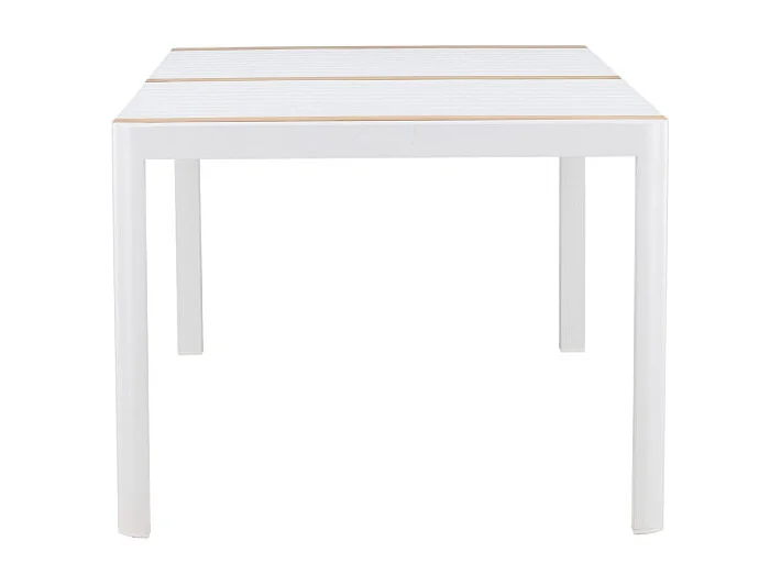 Table de Jardin en Teck "Togo" 200cm Blanc