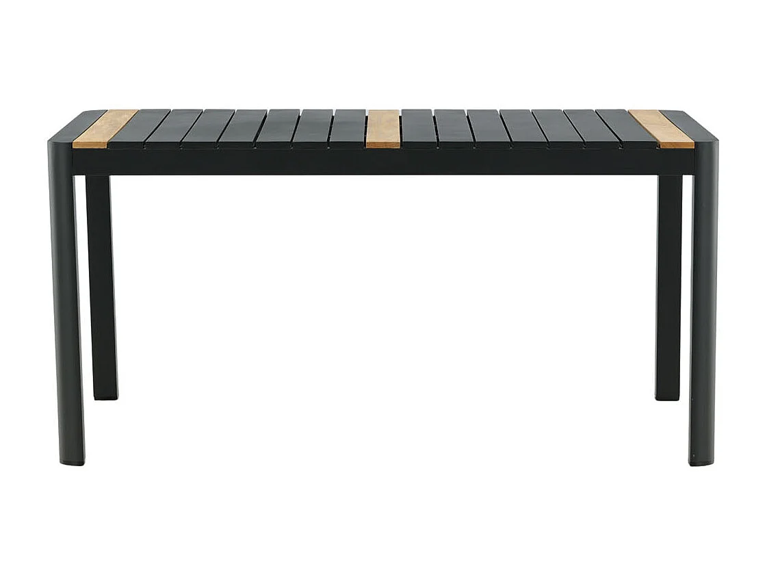 Table de Jardin en Teck "Togo" 150cm Noir