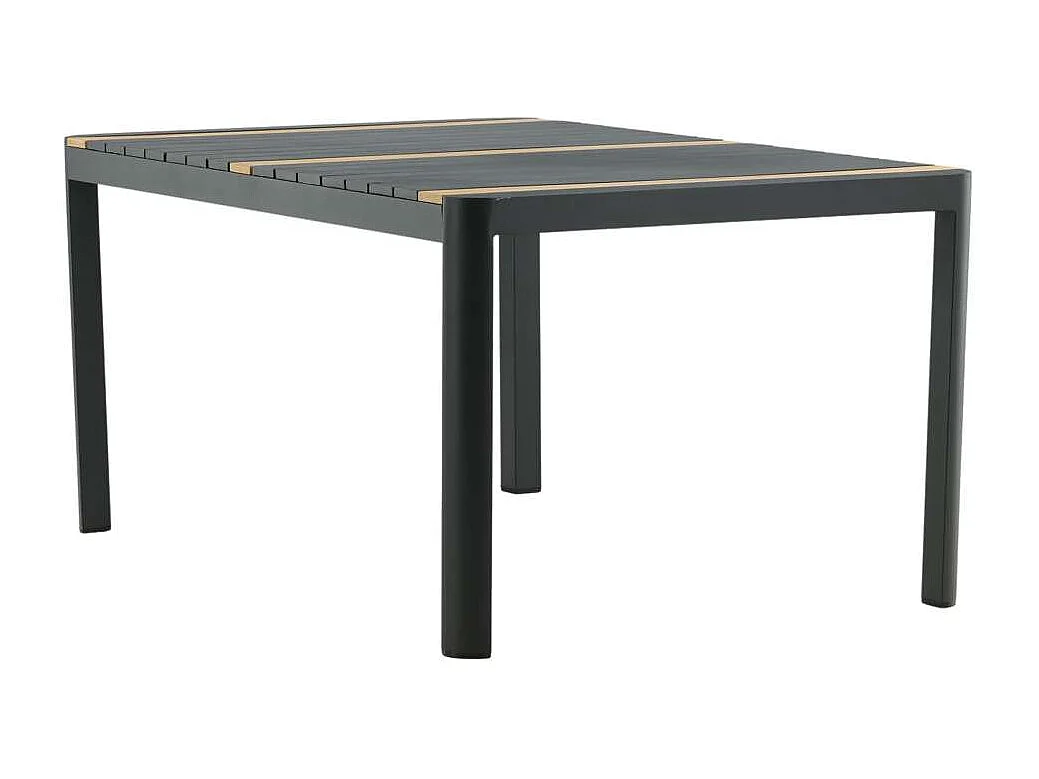 Table de Jardin en Teck "Togo" 150cm Noir