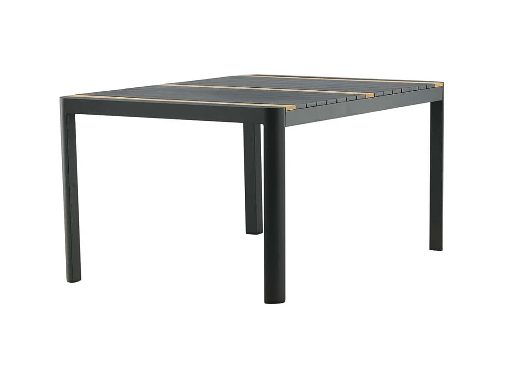 Table de Jardin en Teck "Togo" 150cm Noir