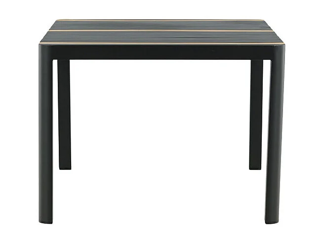 Table de Jardin en Teck "Togo" 150cm Noir