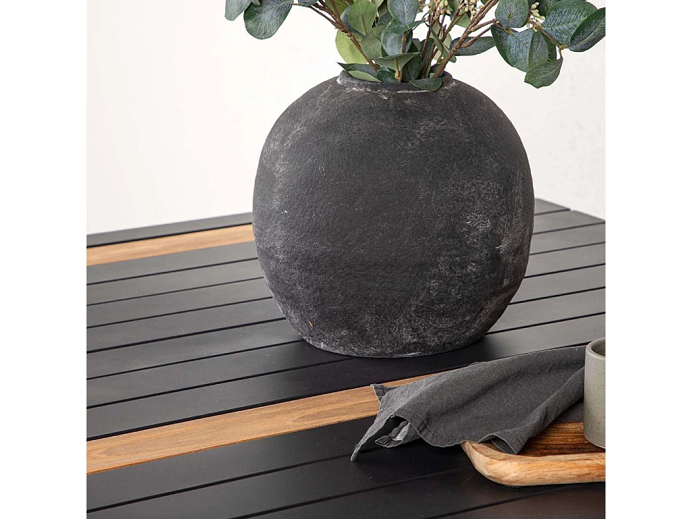 Table de Jardin en Teck "Togo" 150cm Noir