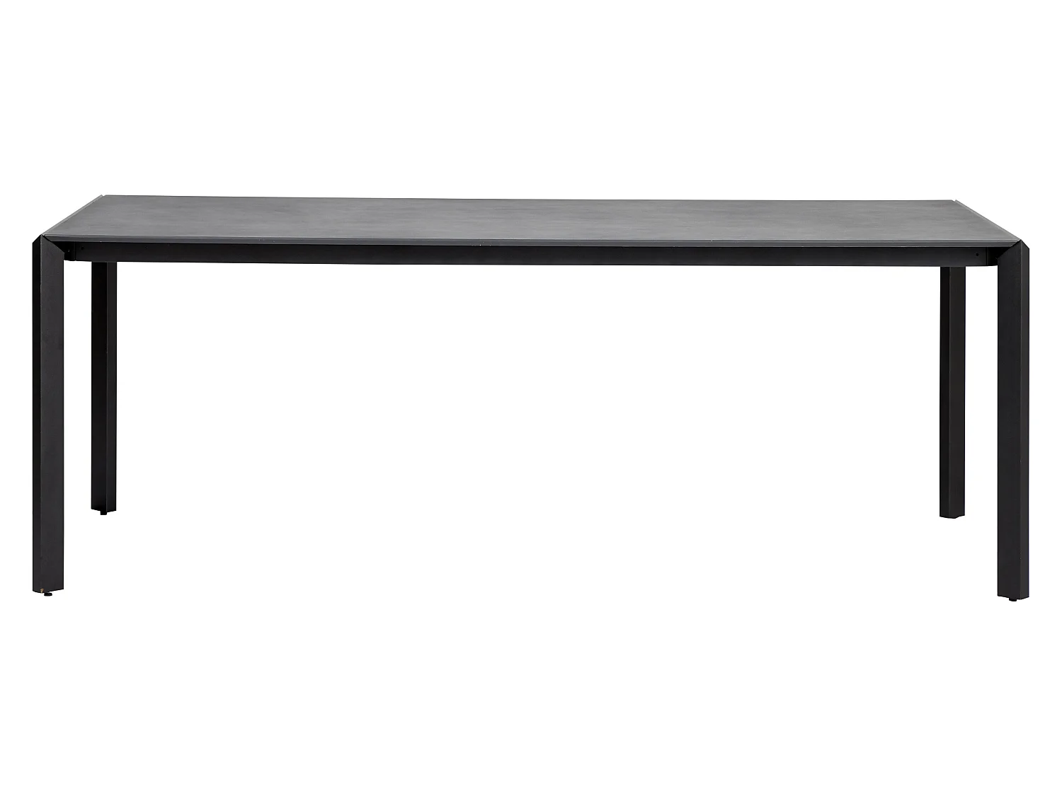 Magda Gartentisch 200 x 90 cm, schwarz und koksgrau.