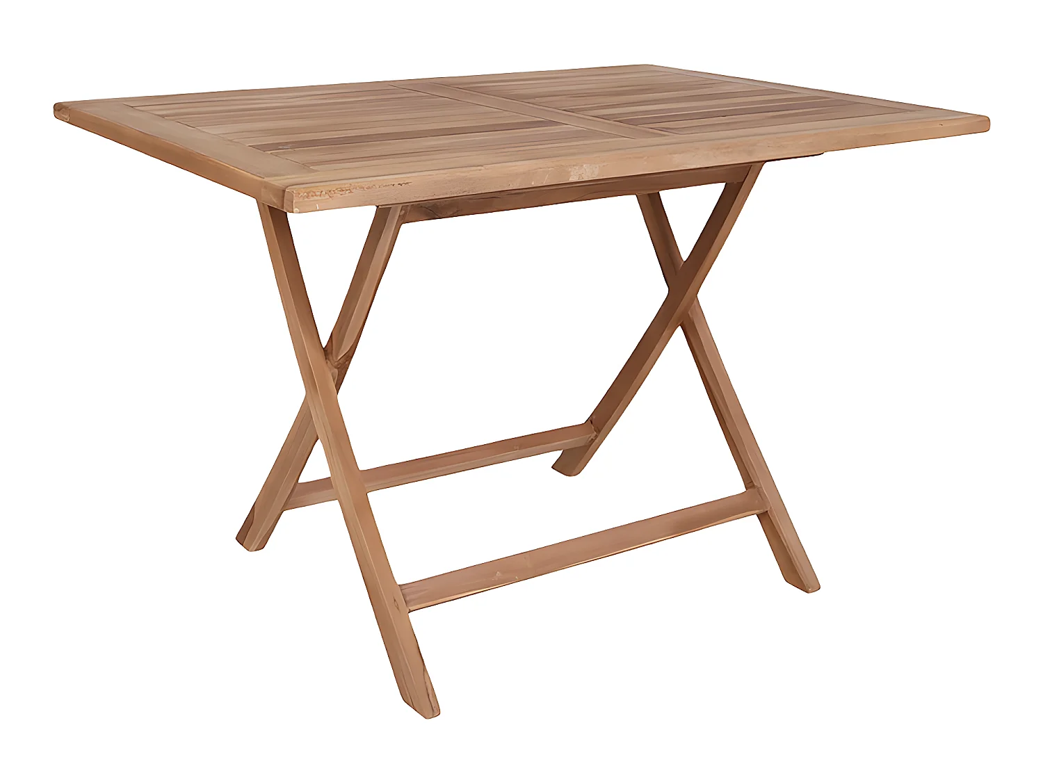 Oline Gartentisch 80x120 cm Teakholz massiv.