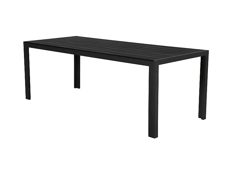 Fuccy Gartentisch, 205 cm schwarz/schwarz.