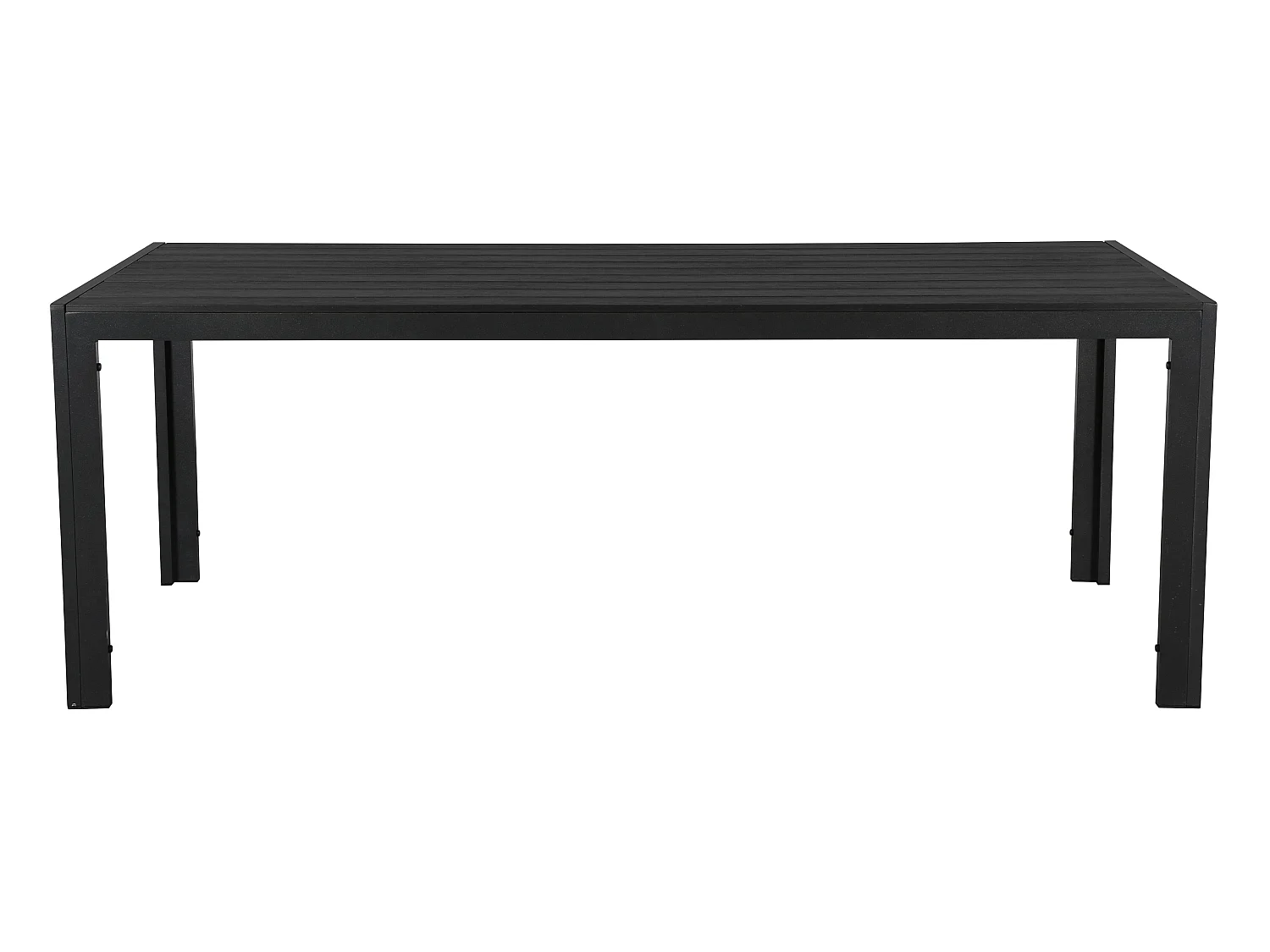 Fuccy Table de jardin, 205 cm, noir/noir.