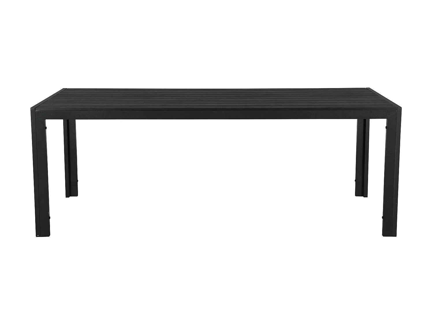 Fuccy Gartentisch, 205 cm schwarz/schwarz.