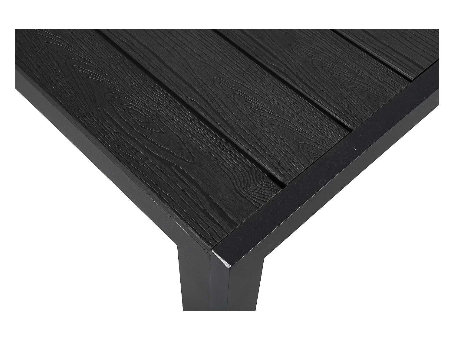 Fuccy Gartentisch, 205 cm schwarz/schwarz.