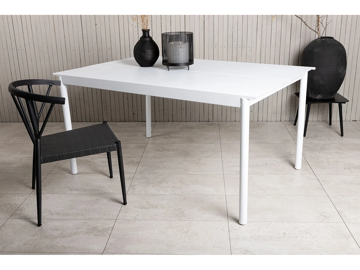 Modena eettafel tuin wit.