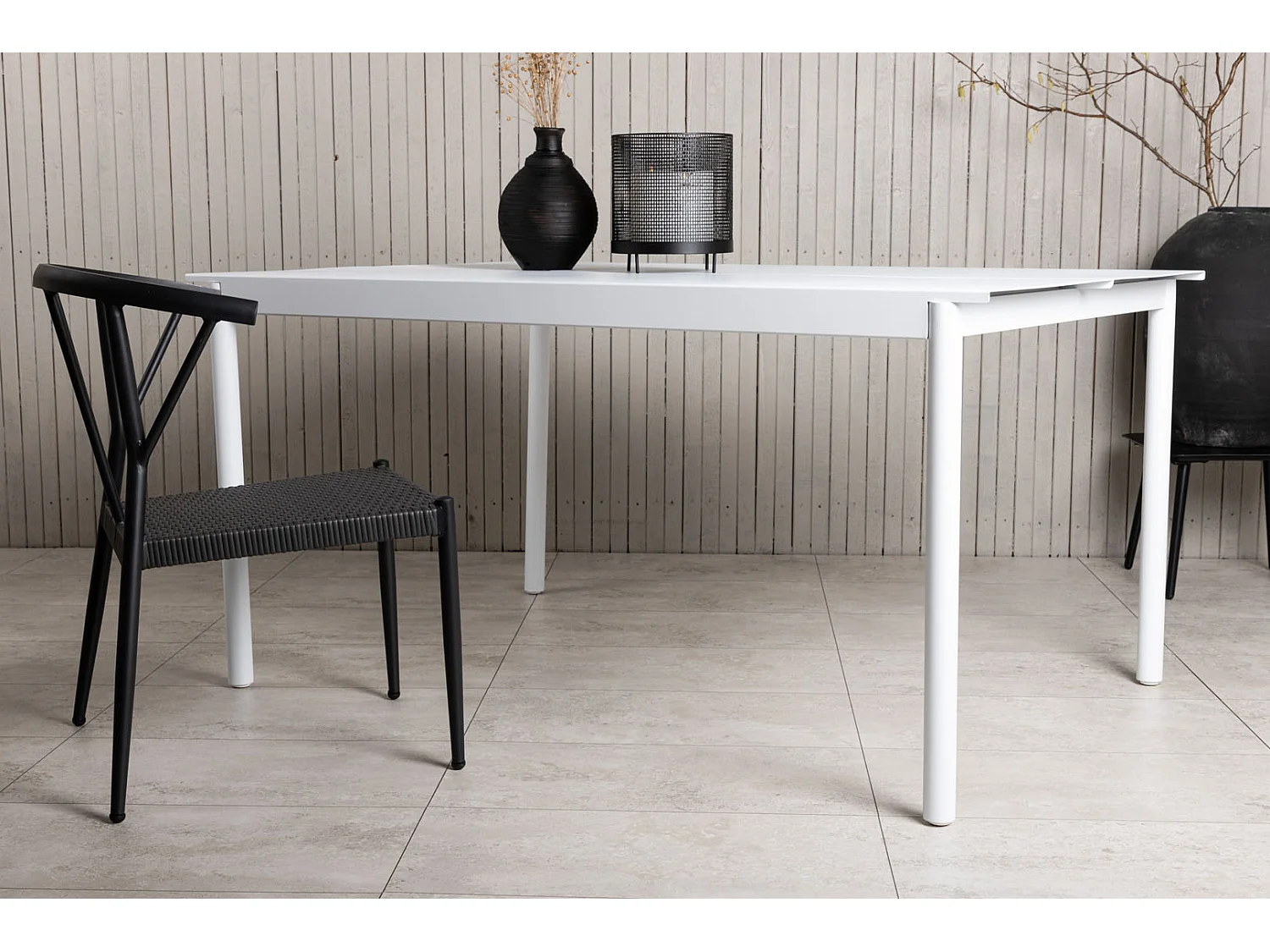 Modena eettafel tuin wit.