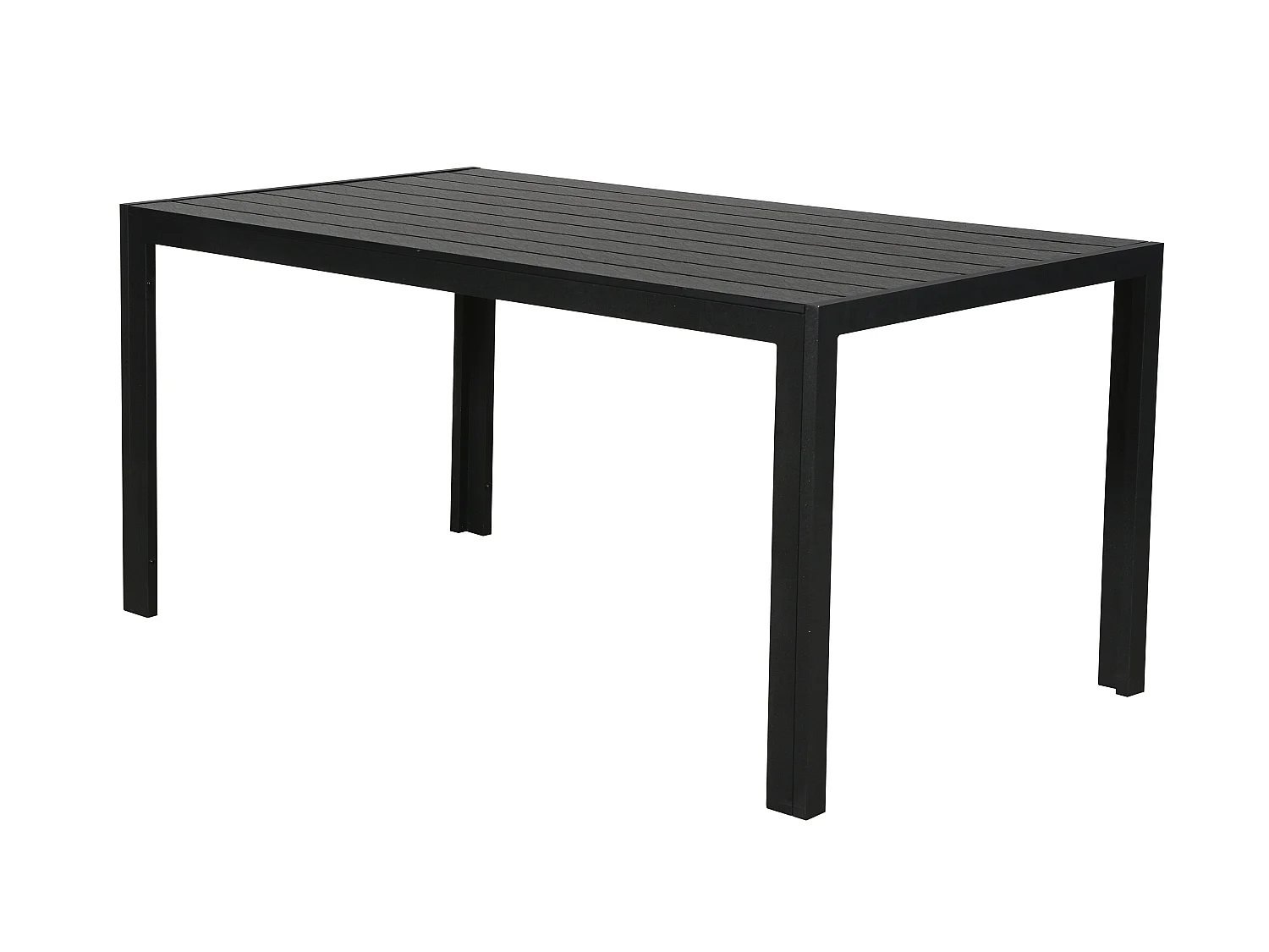 Cult Table de jardin, 150 cm, noir/noir.
