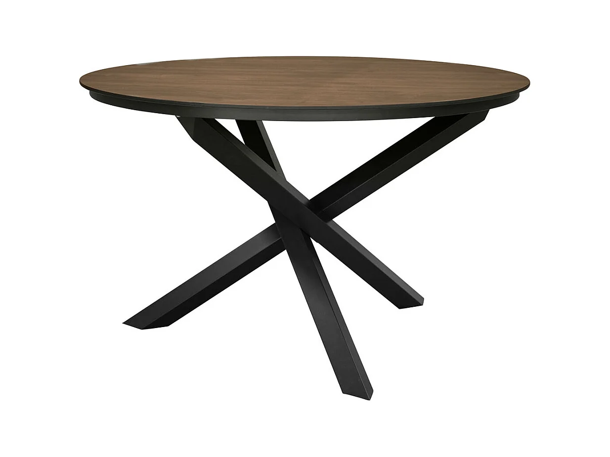 Table de Jardin Ronde "Llama" 120cm Marron