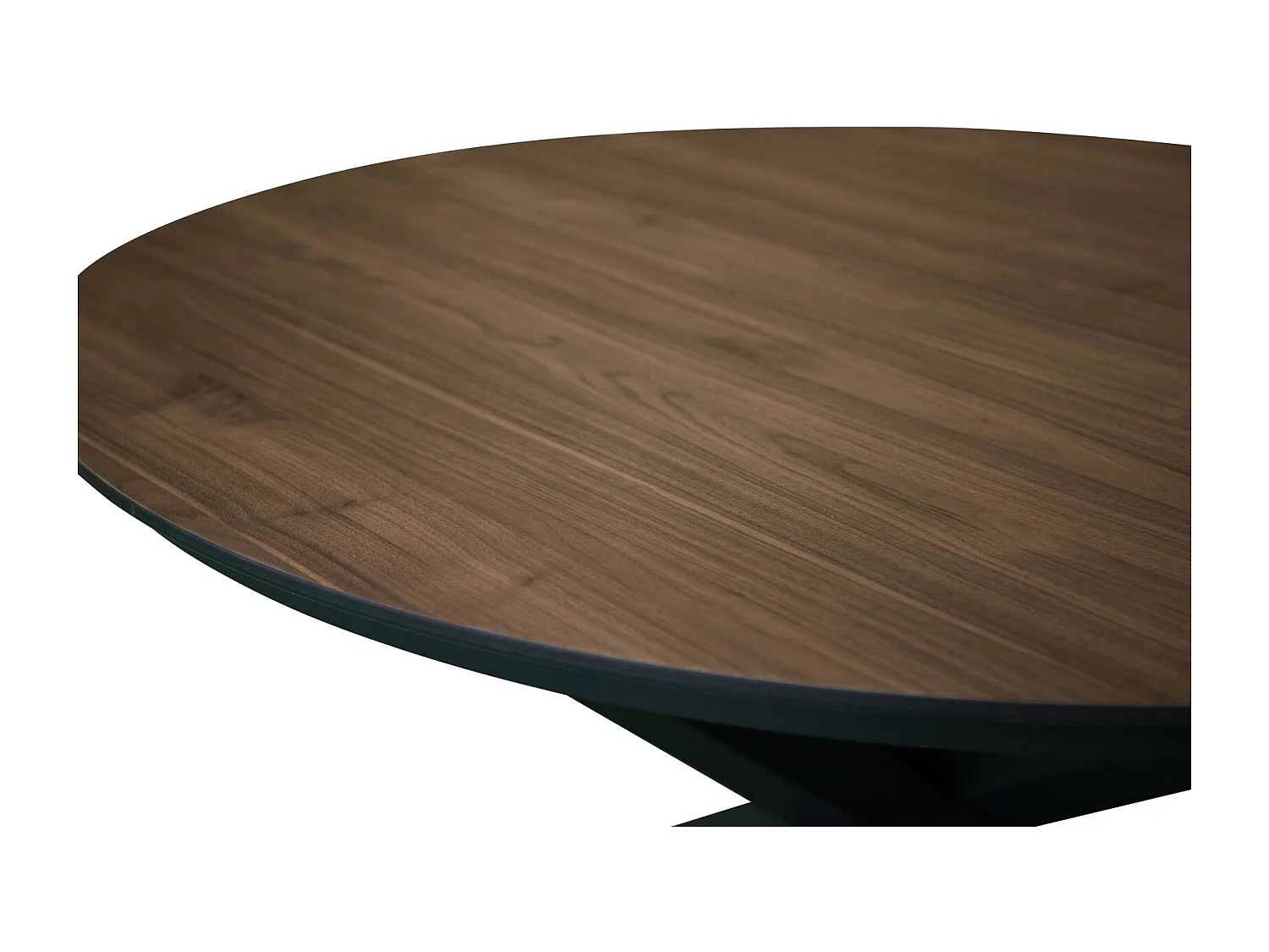 Llama eettafel tuin Ø120cm zwartbruin.